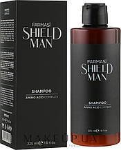 Чоловічий шампунь Shield Man Amino Acid, 225 мл Farmasi