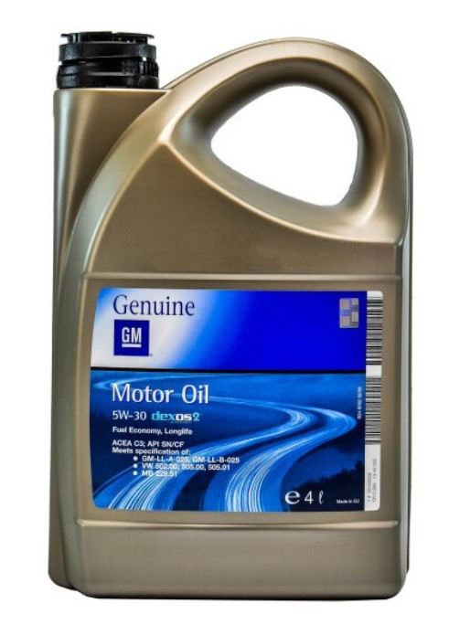 Моторное масло General Motors Motor Oil Dexos2 5W-30 | 4 литра ...