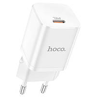 Мережевий зарядний пристрій Hoco N19 Rigorous PD25W та кабель Type-C - Lightning White, фото 5