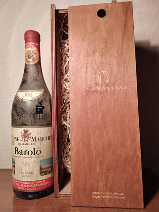 Вино 1975 року Barolo del Marchesi Італія, фото 2