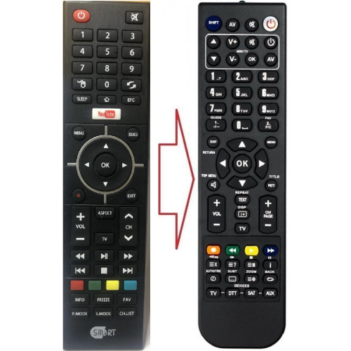 Пульт для телевізора SMART 43UHDT2S2SA9 (аналог), фото 1