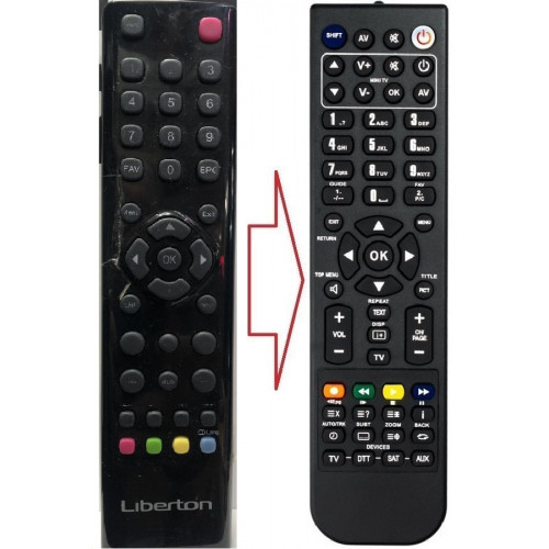 Пульт для телевізора LIBERTON D-LED 3216 DBT2 (аналог), фото 1