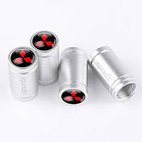 Ковпачки на ніпель для Міцубісі Alitek Sports Silver Mitsubishi, 4 шт.