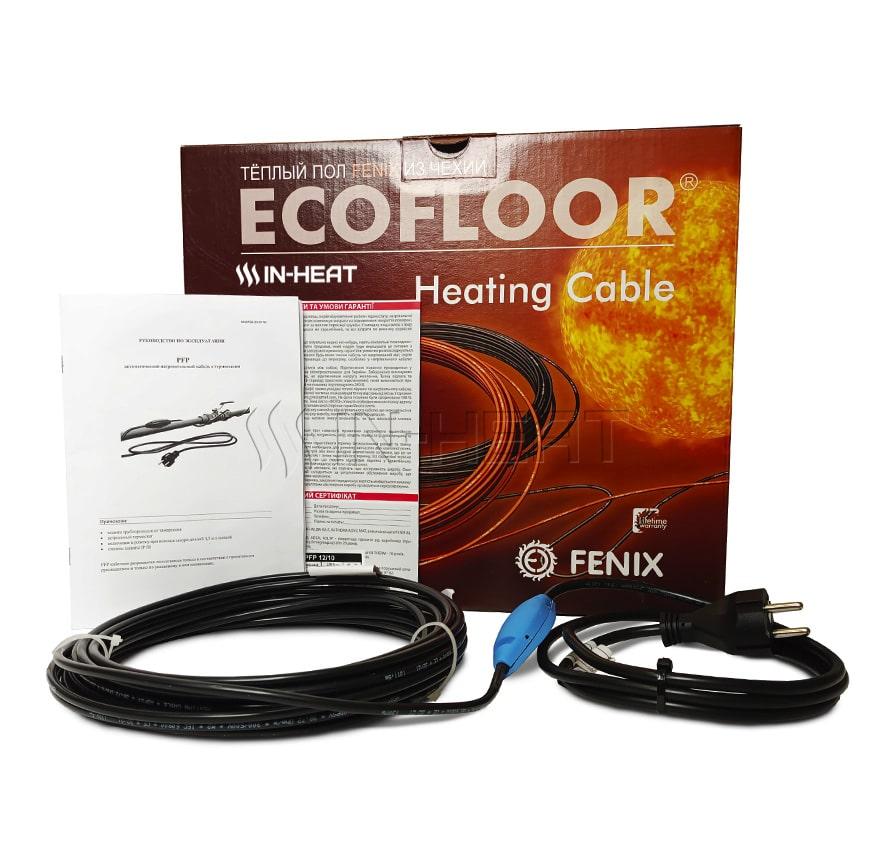Fenix PFP-12 двожильний кабель для обігріву труб / 12 Вт / 1 м / з вилкою та термостатом
