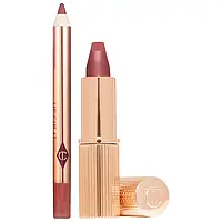 Набор для губ Charlotte Tilbury Mini Lipstick & Liner Set оттенок Pillow Talk Medium