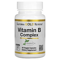 Комплекс витаминов группы В Vitamin B Complex California Gold Nutrition 60 вегетарианских капсул