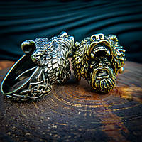 Серебренный мужской перстень "Берсерк", серебренный кольца, мужские перстни, серебренные перстни