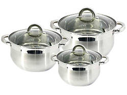 Набір посуду з нерж. сталі 3пр. ZB-234S ТМ ZAUBERG