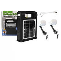 Портативна сонячна система CCLAMP CL-12 універсальна сонячна панель з АКБ і ліхтариками