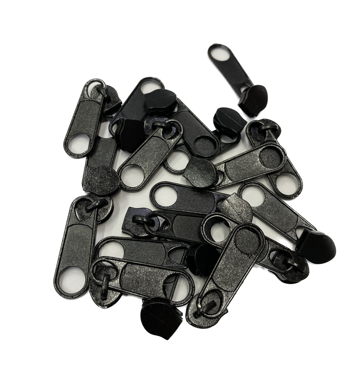 Бігунок Тип 7 для спіральної блискавки чорний, фото 1