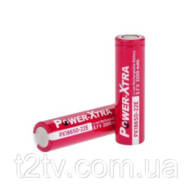 Акумулятор 18650 2200mAh, 3.7V, red Power-Xtra (PX18650-22R / 29749)