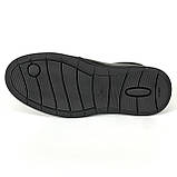 Чорні чоловічі туфлі шкіряні на резинці весна осінь Міда 111472(16) розмір 40, фото 9