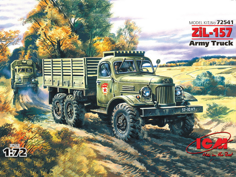 Пластикова модель 1/72 ICM 72541 радянський вантажний автомобіль ЗИЛ-157, фото 1
