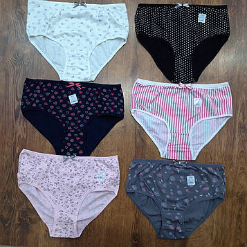 Трусики жіночі,бавовна "HNX" Туреччина Art: 750 / 3 штуки 6XL(56-58)