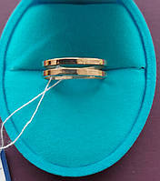 Кольцо серебряное с золотыми накладками