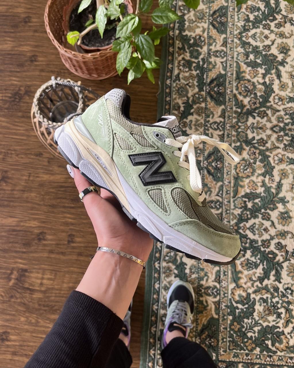 Кросівки чоловічі зелені New Balance 990v3 Green Black (10556), фото 1