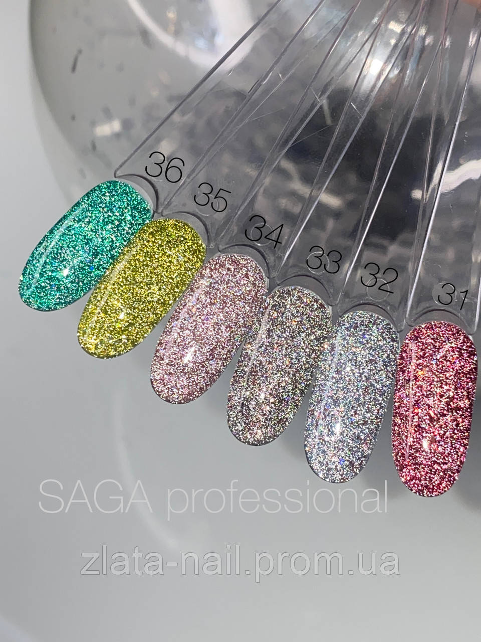 Гель-лак світловідбивний Saga Professional Fiery gel No36;8 мл