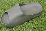 Дитячі шльопанці на товстій підошві хакі 30-31, фото 3