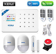Комплект беспроводной gsm WiFi сигнализации датчики нового образца для 1-комнатной квартиры Kerui W18
