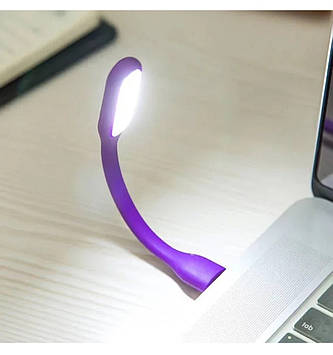 Ліхтарик USB гнучкий фіолетовий