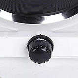 Електрична дискова плита JX-2020A, Двоконфорочна електроплита, Плитка електрична настільна, Плитка електрична настільна, фото 3