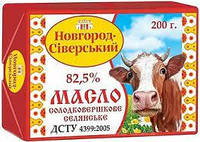 Масло сладко сливочное Новгород-Северское 82.5%