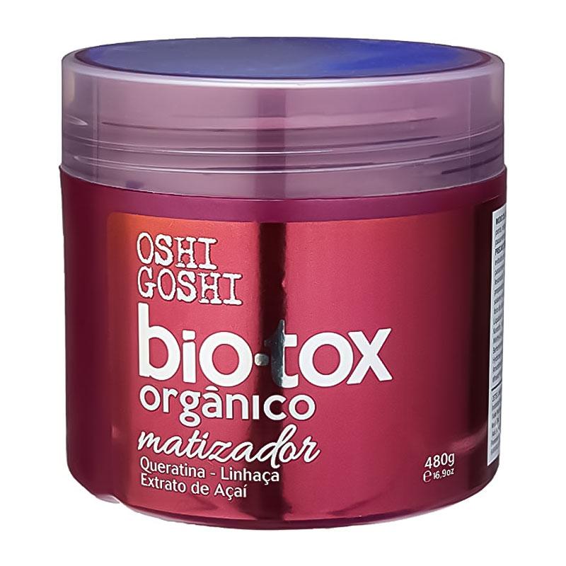 Ботекс із антижовтим ефектом Oshi Goshi Bio-Tox Organico Matizador Queratina Extrato de Acai, 480 г