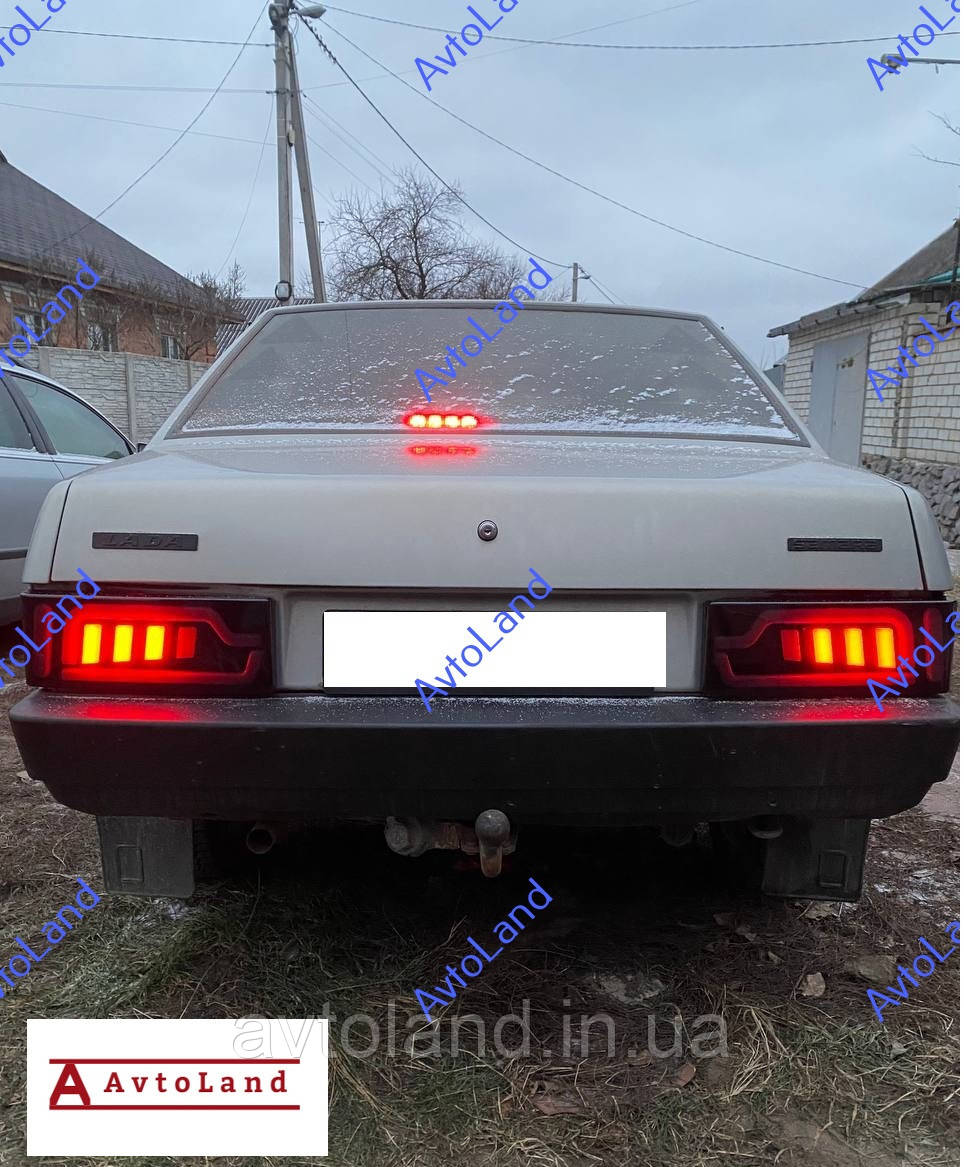 Диодные задние фонари на ВАЗ 2108,2109,2113 ,2114 Экстрим (супер черные ...