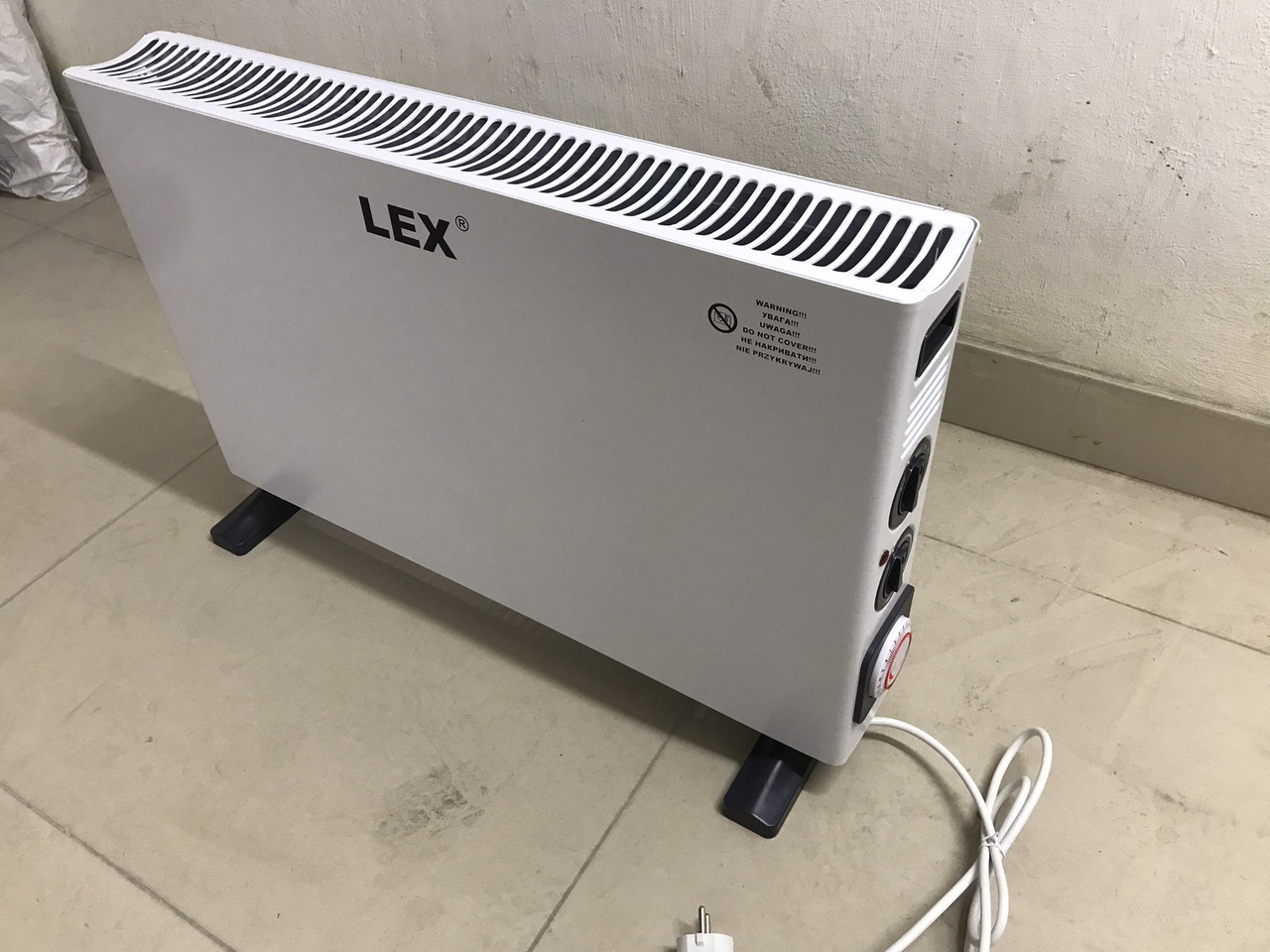 Нагрівач конвекторний електричний LEX LXZCH04FT, 2000 Вт., фото 1
