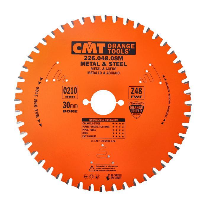 Пильний диск для "сухої" різання металів D = 210 мм (СМТ, Італія)