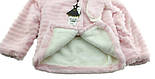 Дитяча хутряна шуба Туреччина 3, 4, 5 років для дівчинки з рукавицями рожевий (КДД1), фото 2