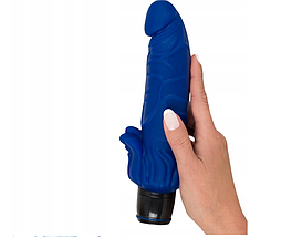 Багатофункціональний вібратор You2toys Vibra Lotus blue реалістичний сексвібратор фалоімітатор, фото 3