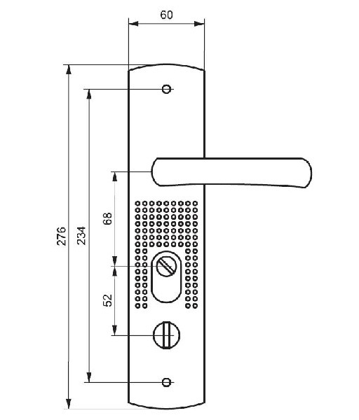 Ручки для китайских дверей без подсветки 9090 (левая) - фото 5 - id-p1746014375