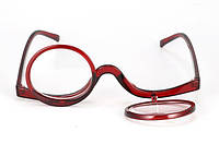 Очки для макияжа для женщин с плохим зрением двойные()