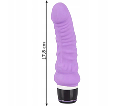 Багатофункціональний вібратор You2toys Authentic Vibrator фіолетовий реалістичний секс вібратор фалоімітатор, фото 3