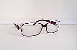 Окуляри жіночі для зору, з діоптріями, коригувальні з білою лінзою +3,75, фото 2