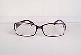 Окуляри жіночі для зору, з діоптріями, коригувальні з білою лінзою +3,75, фото 3