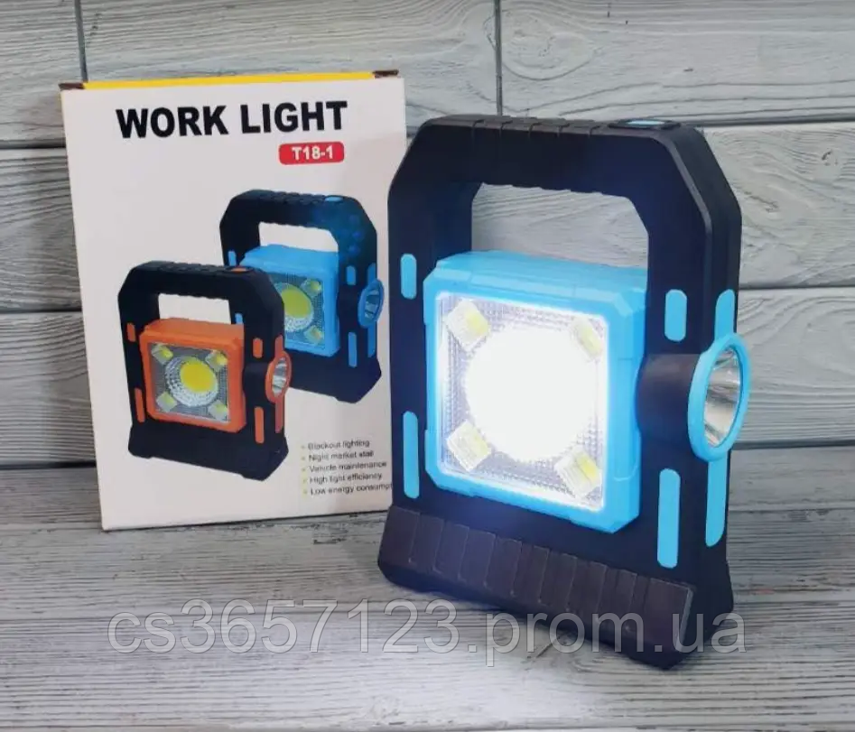 Кемпінговий переносний ліхтар Work Light T18-1 \ Ліхтар акумуляторний USB