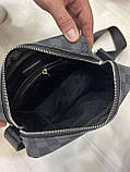 Сумка на плече чоловіча Louis Vuitton LV чорна, фото 4