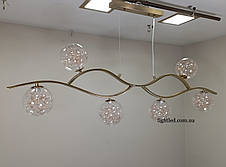 Бронзова світлодіодна люстра "Хвиля" (909-8078-6 BRZ+LED), фото 6