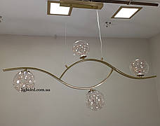 Бронзова світлодіодна люстра "Хвиля" (909-8078-4 BRZ+LED), фото 6