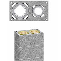 Комплект керамічного димоходу Schiedel Rondo Plus двотяговий без вентиляції 140 мм+200 мм 8 м, фото 2