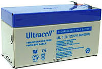 Аккумулятор гелевой AGM ULTRACELL UL 12V 1.3AH