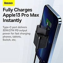 Блок живлення мережевий зарядний пристрій МЗП Baseus GaN3 Fast Charger 30W (1 Type-C), фото 11
