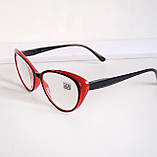 Окуляри жіночі для зору, з діоптріями, коригувальні з білою лінзою +3,50, фото 4