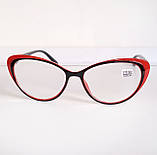 Окуляри жіночі для зору, з діоптріями, коригувальні з білою лінзою +3,50, фото 3