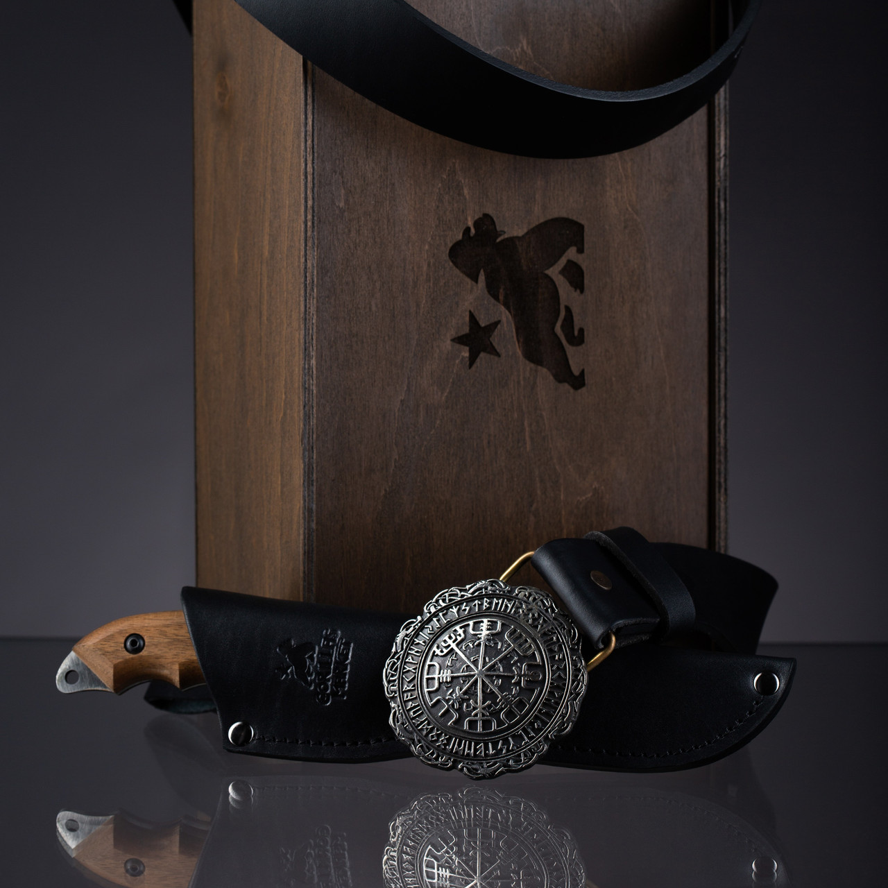 Подарунковий набір Норвег для чоловіків Gorillas Accessories ручна робота Нейзильбер bb88, фото 1