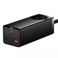 Мережевий зарядний пристрій Baseus GaN3 Pro Desktop Powerstrip AC+2U+2C 65W EU, фото 8