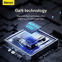 Мережевий зарядний пристрій Baseus GaN3 Pro Desktop Powerstrip AC+2U+2C 65W EU, фото 7
