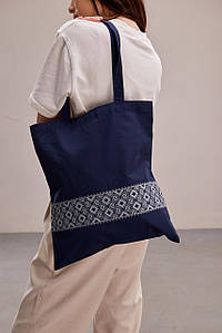 Еко сумка "Орнамент" синя